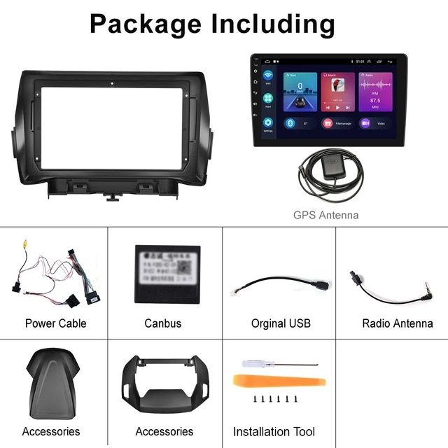 Rádio 9" android Ford Kuga & C-Max 2/32GB CARPLAY WIFI GPS Novo