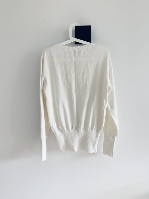 Sweter Reves Fleur biały ecru longsleeve basic