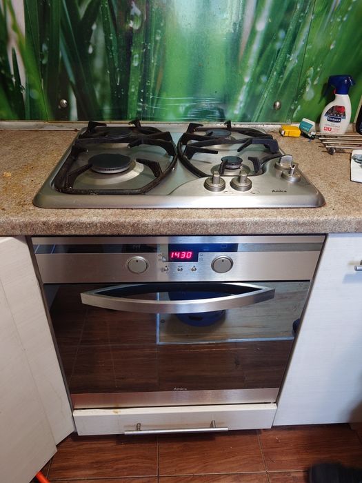 Piekarnik Amica + płyta gazowa Amica  do zabudowy +  butla 11 l