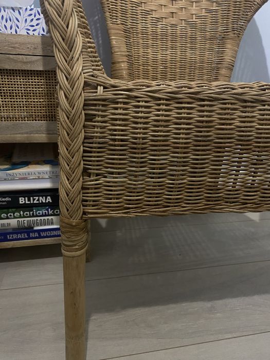 Krzesło Ikea rattanowe AGEN