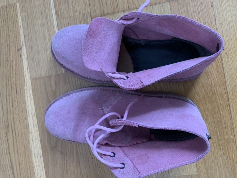 Botas safari Pisamonas camurca rosa tamanho 38