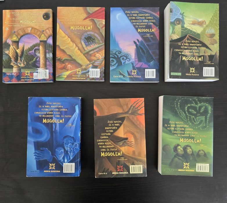 Harry Potter seria książek stare wydanie