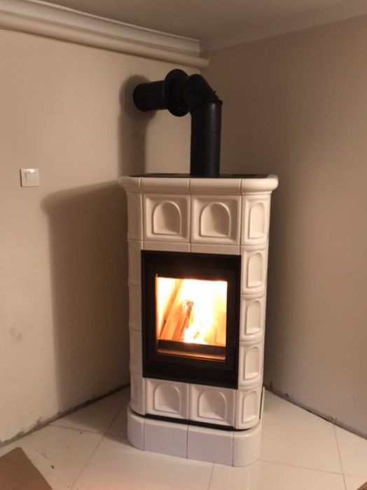 PIEC KAFLOWY kominek koza stalowy SIENA N01 ROMOTOP gratis wysyłka