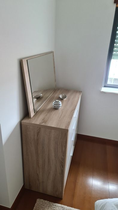 Espelho moldura carvalho