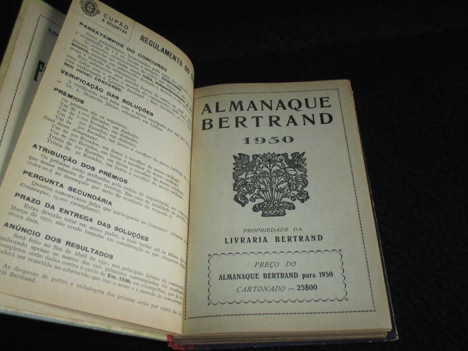 Livro Almanaque Bertrand 1950 Maria Fernandes Costa