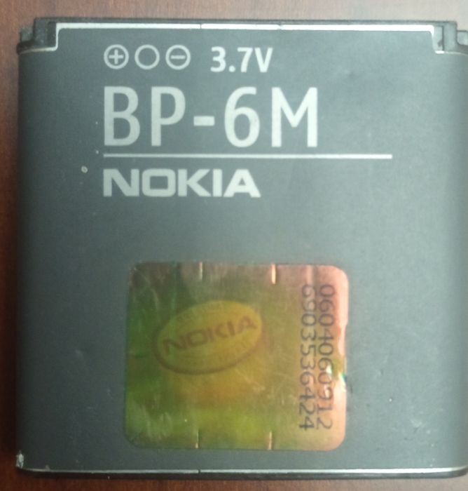 Аккумуляторная батарея для телефона,Nokia BP-6 M,б/у