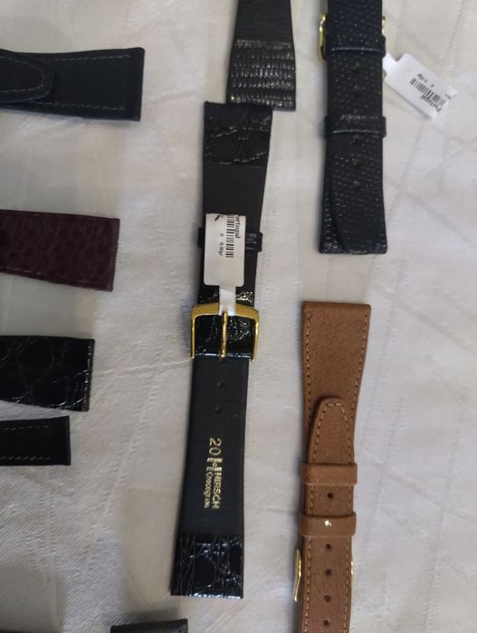 Braceletes de couro genuino de marca Hirsch