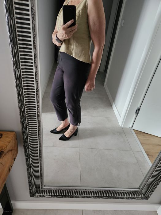 Elegancki top lniany