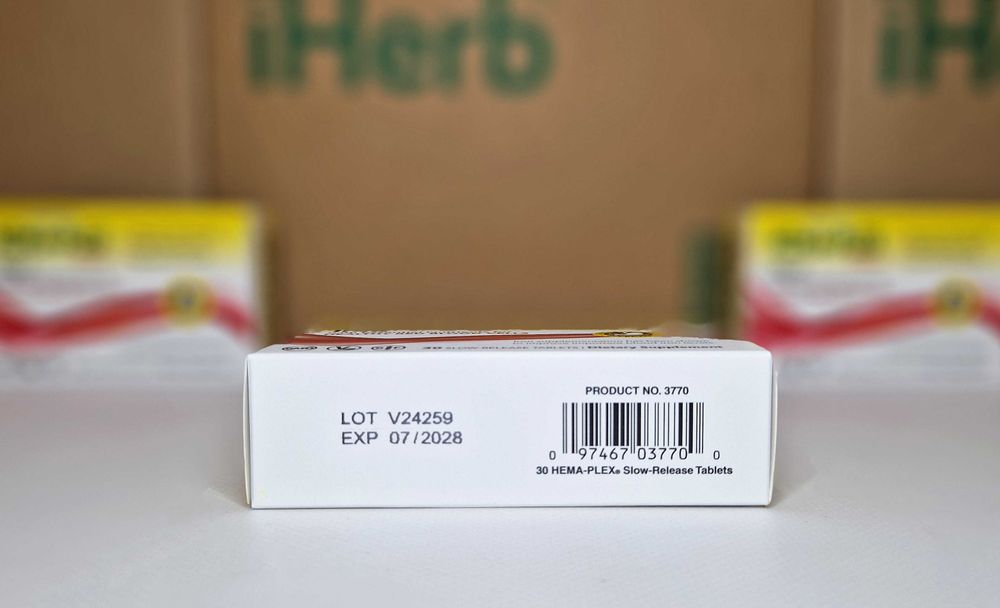 Залізо з кофакторами Hema Plex NaturesPlus для гемоглобіну, 30 табл