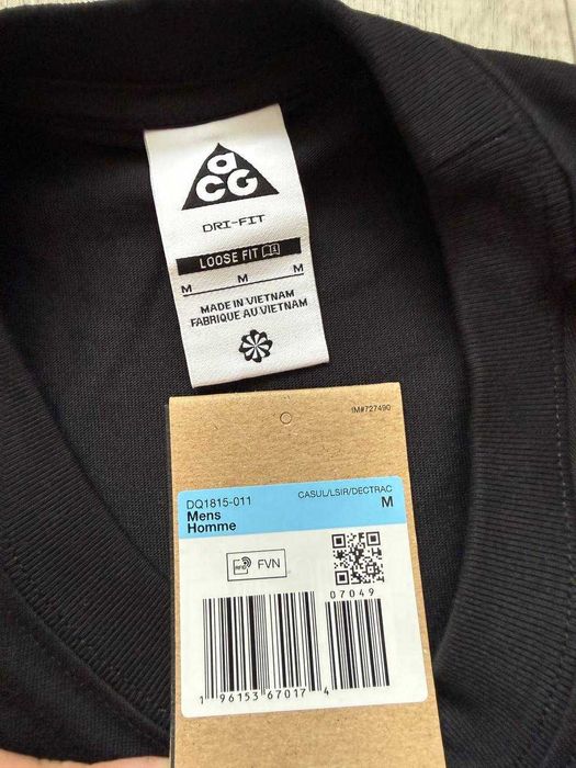 ОРИГІНАЛ! Футболка Nike ACG Lungs Logo Tee Black S M L XL XXL | DQ1815-011