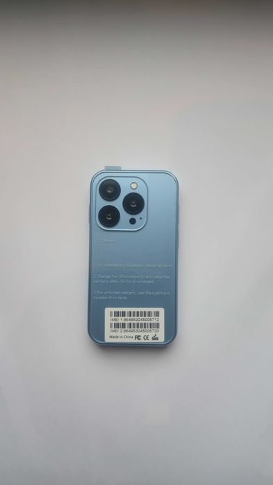 mini smartfon xs18pro NOWY 9 cm na 4,5 cm niebieski