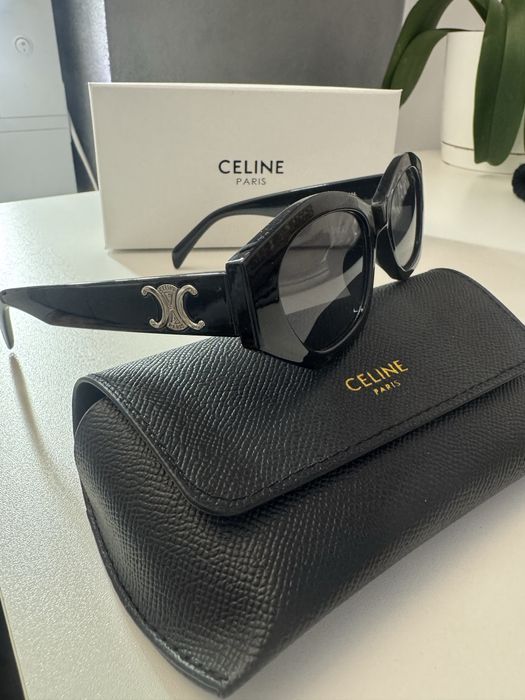 Okulary przeciwłoneczne Celine z pudełkiem,etui  i ściereczką