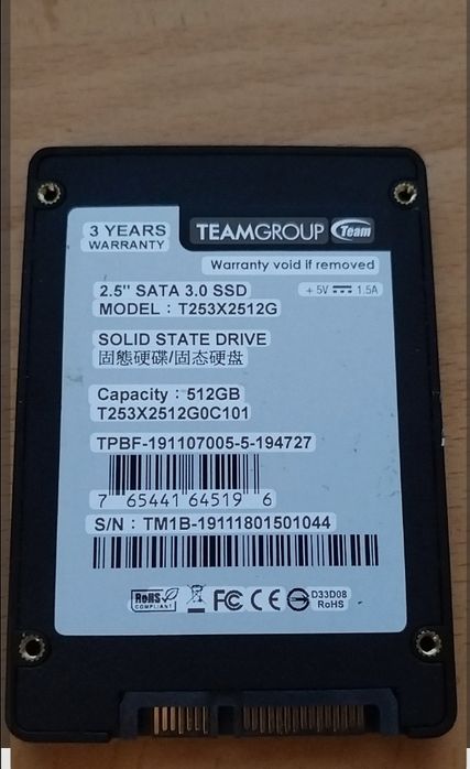 Disco SSD Teamgroup  512GB