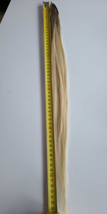 Włosy naturalne blond ombre 55 cm