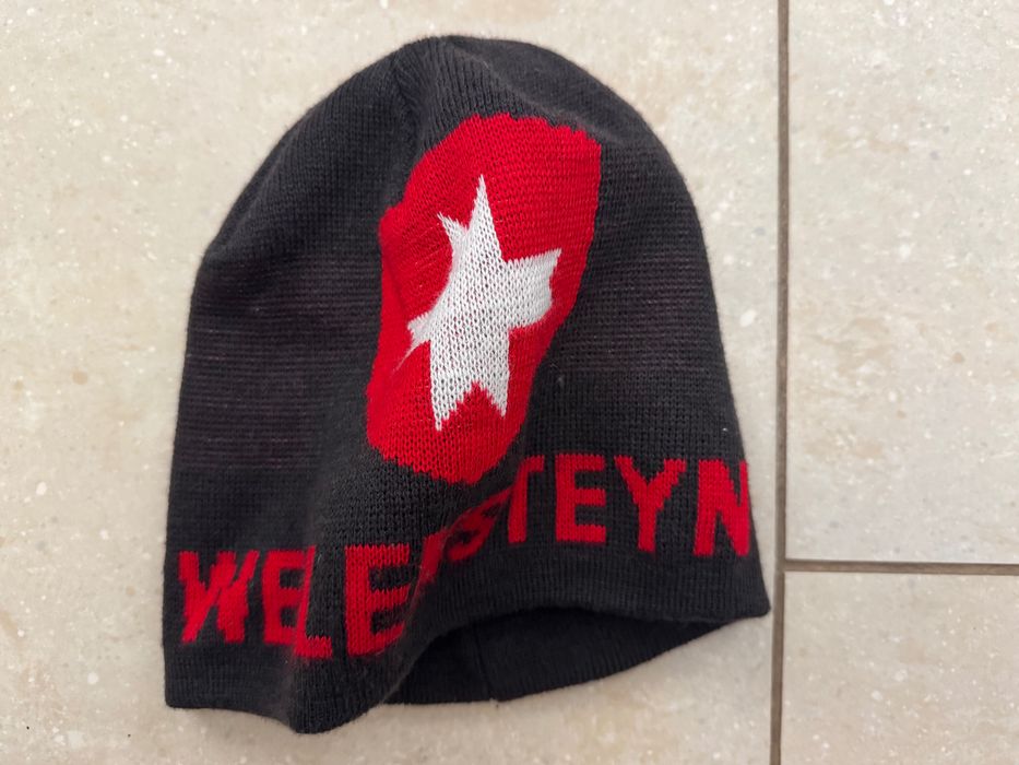 Wellensteyn logowana ciepła czapka extra stan,.Jak nowa, duże logo