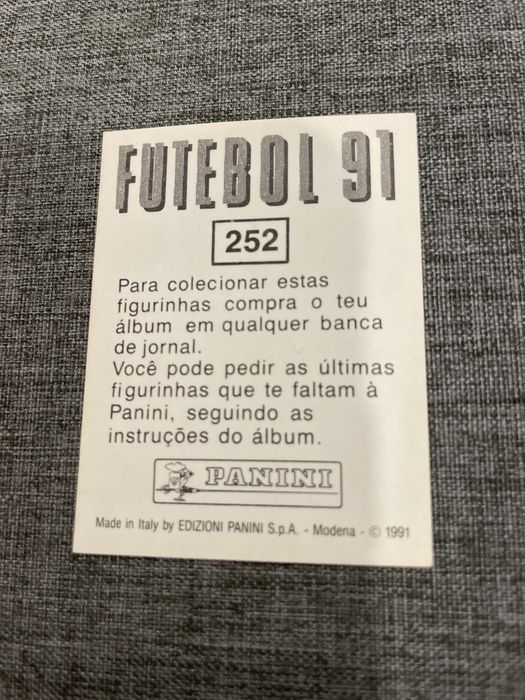 Cromo Rui Águas S. L. Benfica 1991