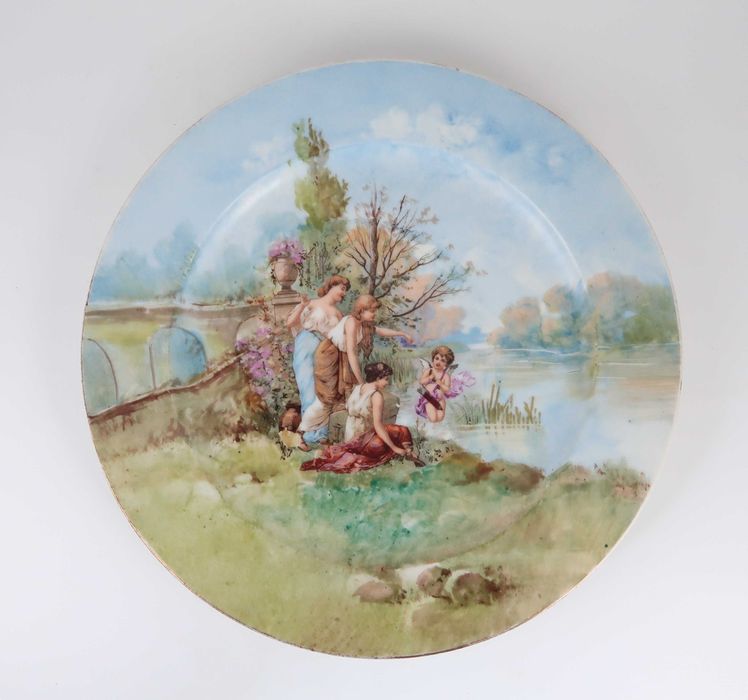 Prato porcelana Francesa Inicio Séc. XX - 25 cm