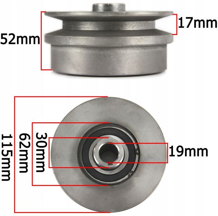 Sprzęgło Odśrodkowe Zagęszczarki Skoczka Rozdrabniacza Wałek