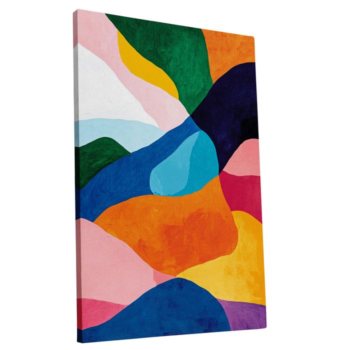 Kolorowy Abstrakcyjny Obraz na Płótnie 80x120 cm do Wnętrz