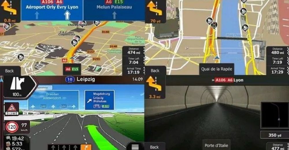 Gps pesados camião, autocaravanas (em stock)