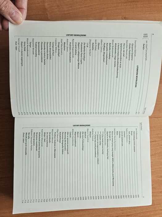 Opracowania lektur i wierszy kl. 1-4 liceum i technikum