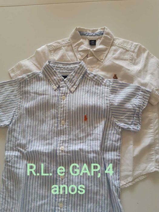 T-shirts, polos e camisas manga curta Ralph Lauren 4anos