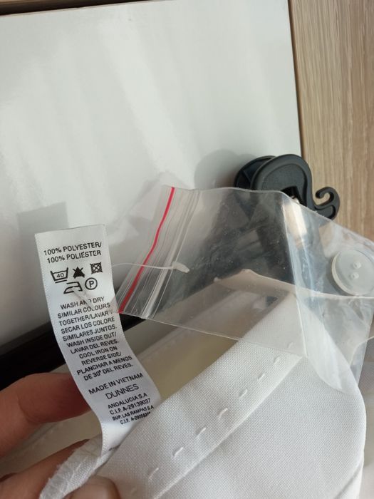 Dunnes nowe spodnie damskie białe proste eleganckie 46