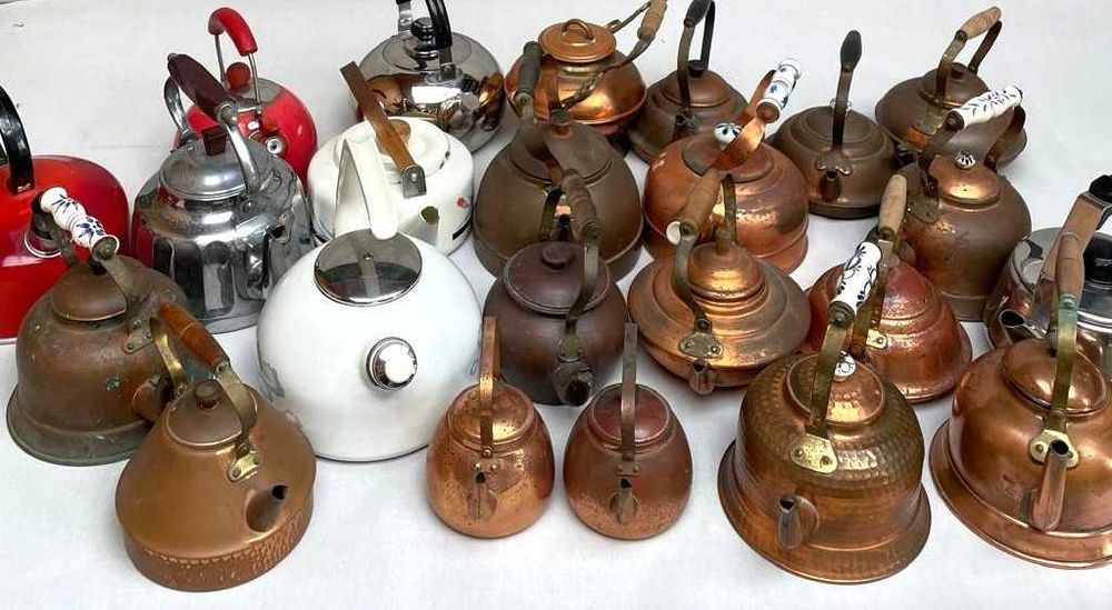 chaleiras antigas para coleção ou decoração