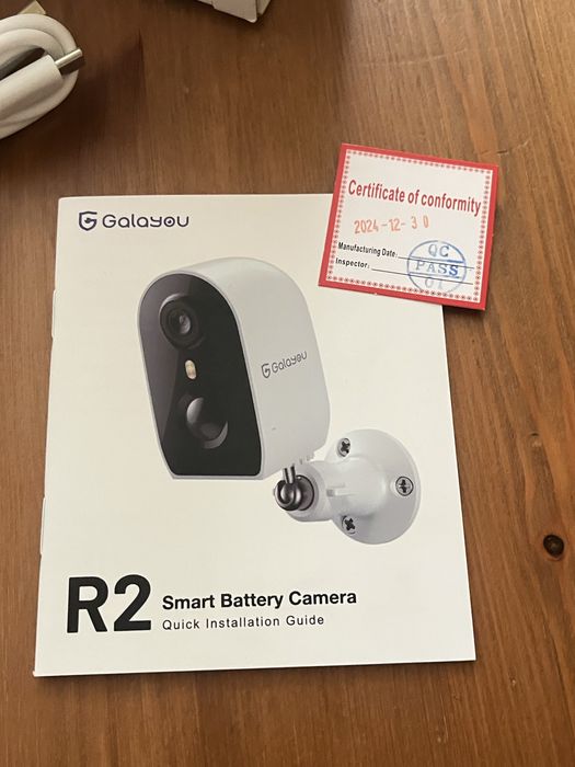 Câmara Vigilância WiFi Sem Fios Galayou R2 Exterior NOVA