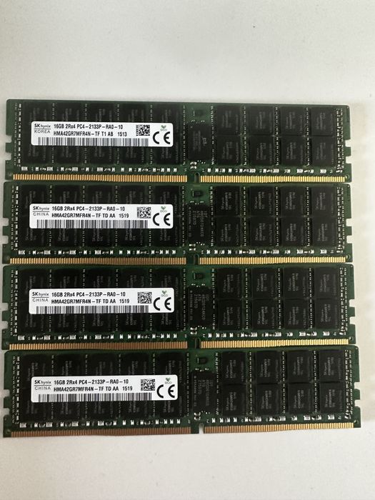 Серверна пам'ять DDR4 16gb pc4-2133 rdimm ecc (опт/роздріб)