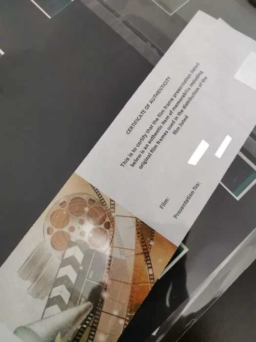 Frames peliculas filmes emoldurados certificados numerados