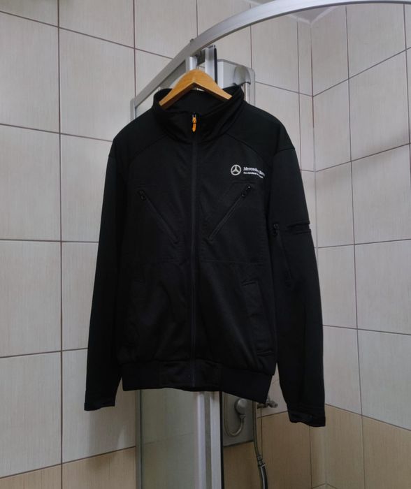 bluza kurtka męska Mercedes Benz equip M series softshell czarna ciemn
