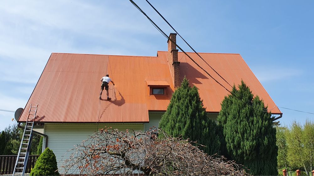 Malowanie dachow, elewacji