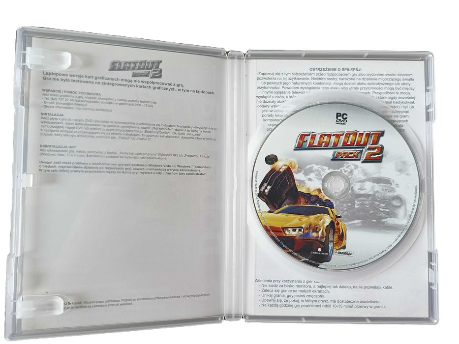 Zestaw gier PC Juiced 2/FlatOut 2 wyścigi gry na komputer PC