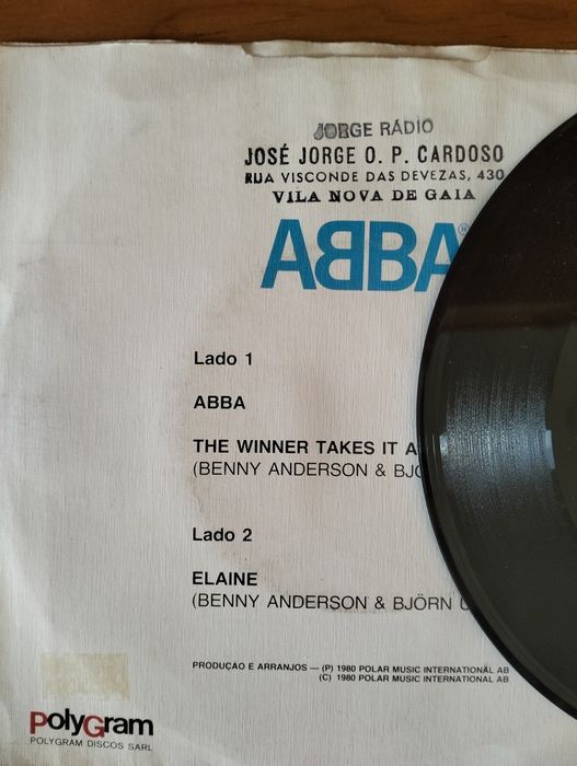 Disco de vinil single ABBA