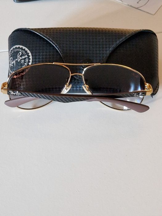 Okulary przeciwsłoneczne Ray-Ban 8313 001/51  CARBON FIBRE
