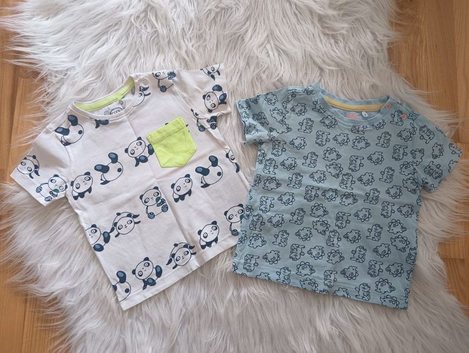 T-shirt chłopięcy dwie sztuki r74