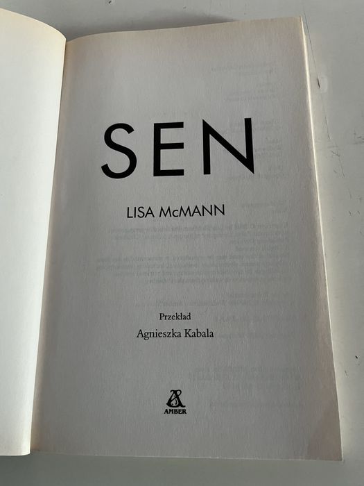 książka Sen Lisa McMann