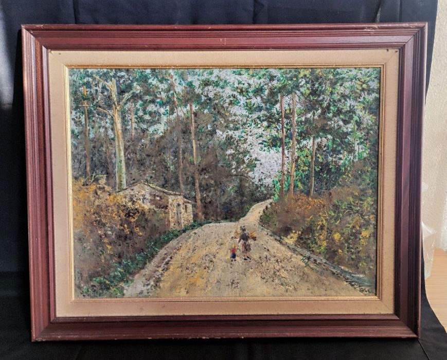 Várias pinturas a óleo s/ tela; Assinados e emoldorados