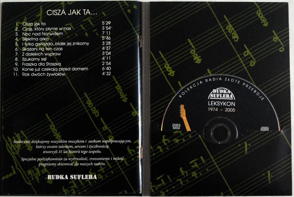 (CD) Budka Suflera - Leksykon 1974 - 2005 - 3 - Cisza Jak Ta...