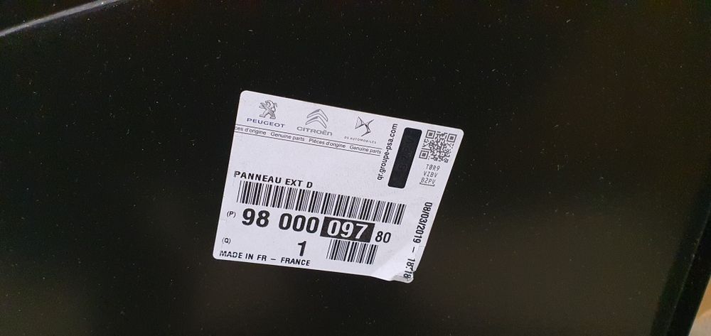 Poszycie drzwi prawy przód citroen ds3 nowe oryginal
