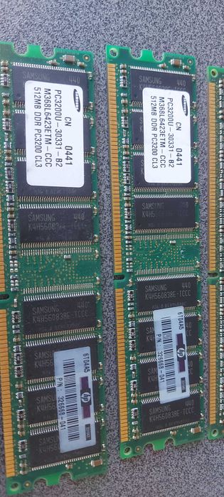 Компютерна оперативна память  DDR 512 1G DDR2 1G 2G DDR3 2G