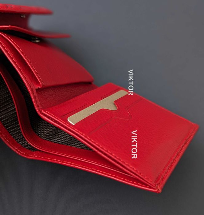 Кожаный женский маленький красивый кошелек Burberry. Шкіряний гаманець