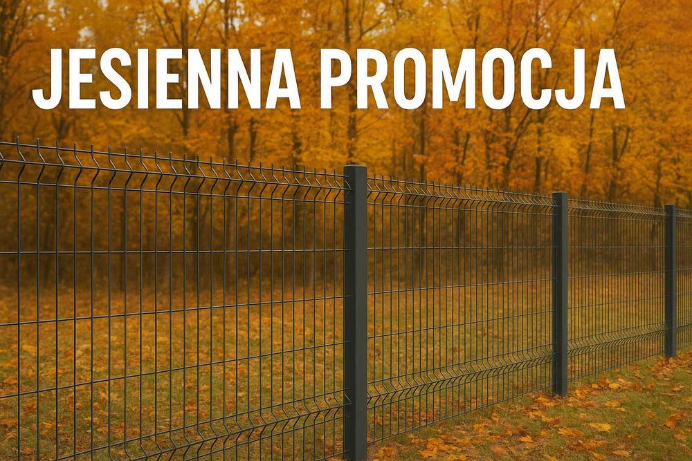 JESIENNA OKAZJA Kompletne Ogrodzenie Panelowe 153cm Fi4