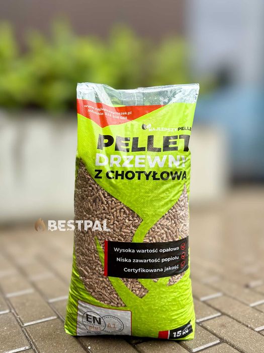 Polski Pellet drzewny z Chotyłowa sosnowy certyfikat paleta