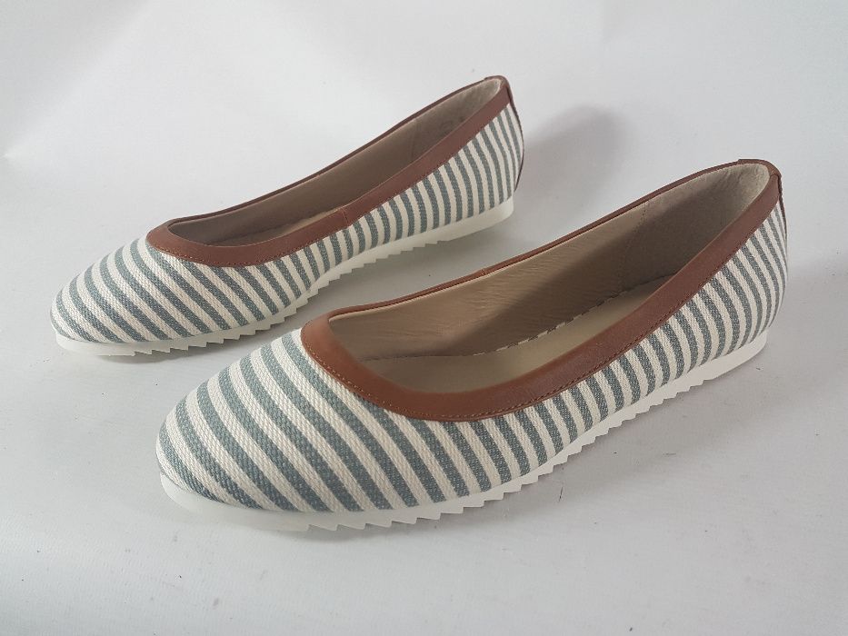 BALERINKI PIER ONE balerinki DAMSKIE skóra naturalna nowe R 37