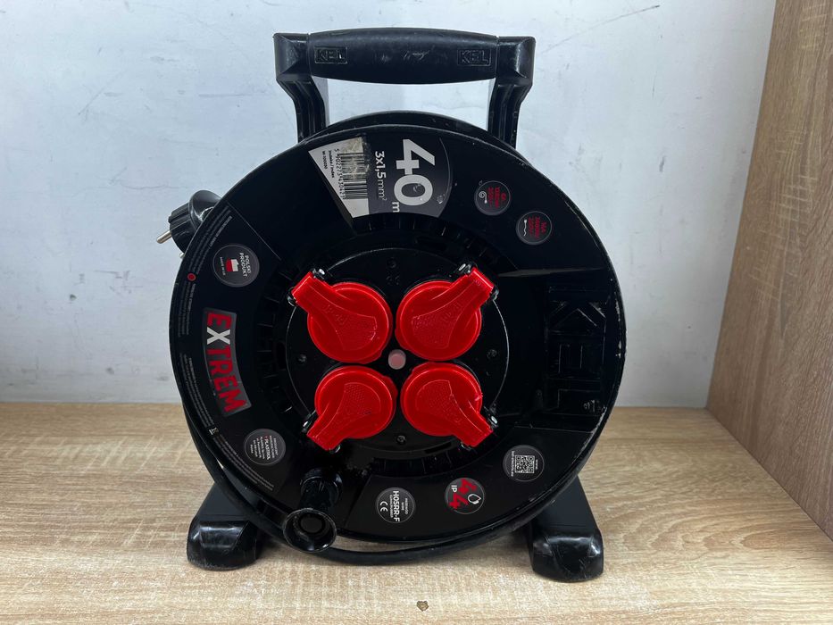 Przedłużacz bębnowy Plast-Rol 40 m 4 szt. gniazd