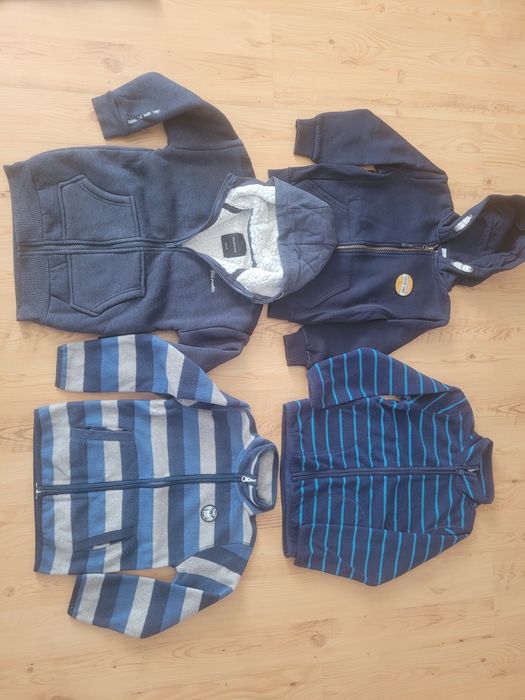 Zestaw rozpinanych bluz polary, bluzy z kapturem 110 Smyk Reserved