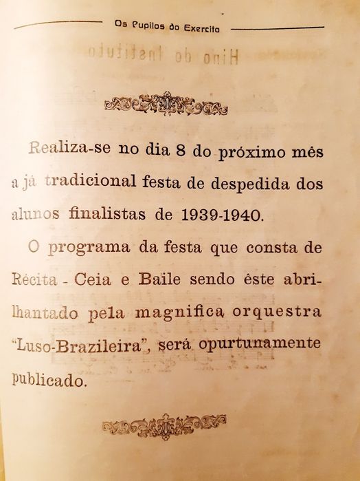 Jornal "Pupilos do Exército" 1940