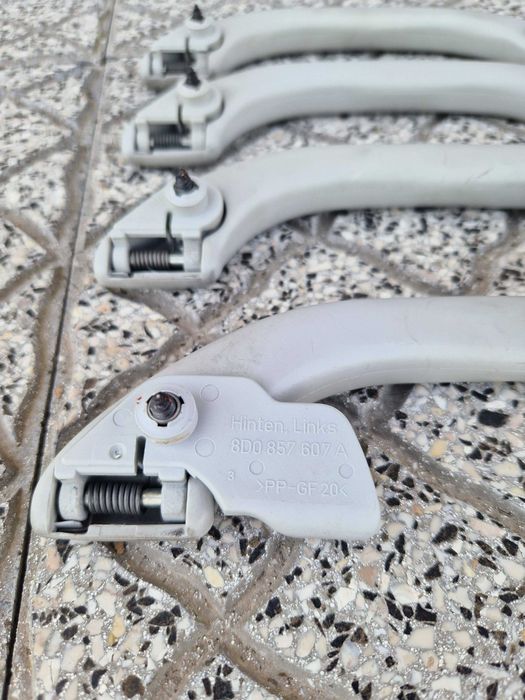 Pegas teto Audi A4 B5 - A3 8L originais conjunto 4 unidades bege cinza